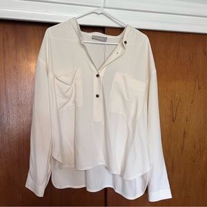 NWT Everlane Washable Silk Henley